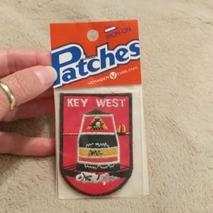 Vintage iron on Key West patch